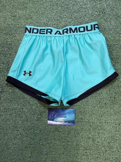 Under Armour Women's Play Up blue Shorts