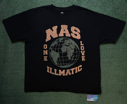 Nas one love illmatic black tee