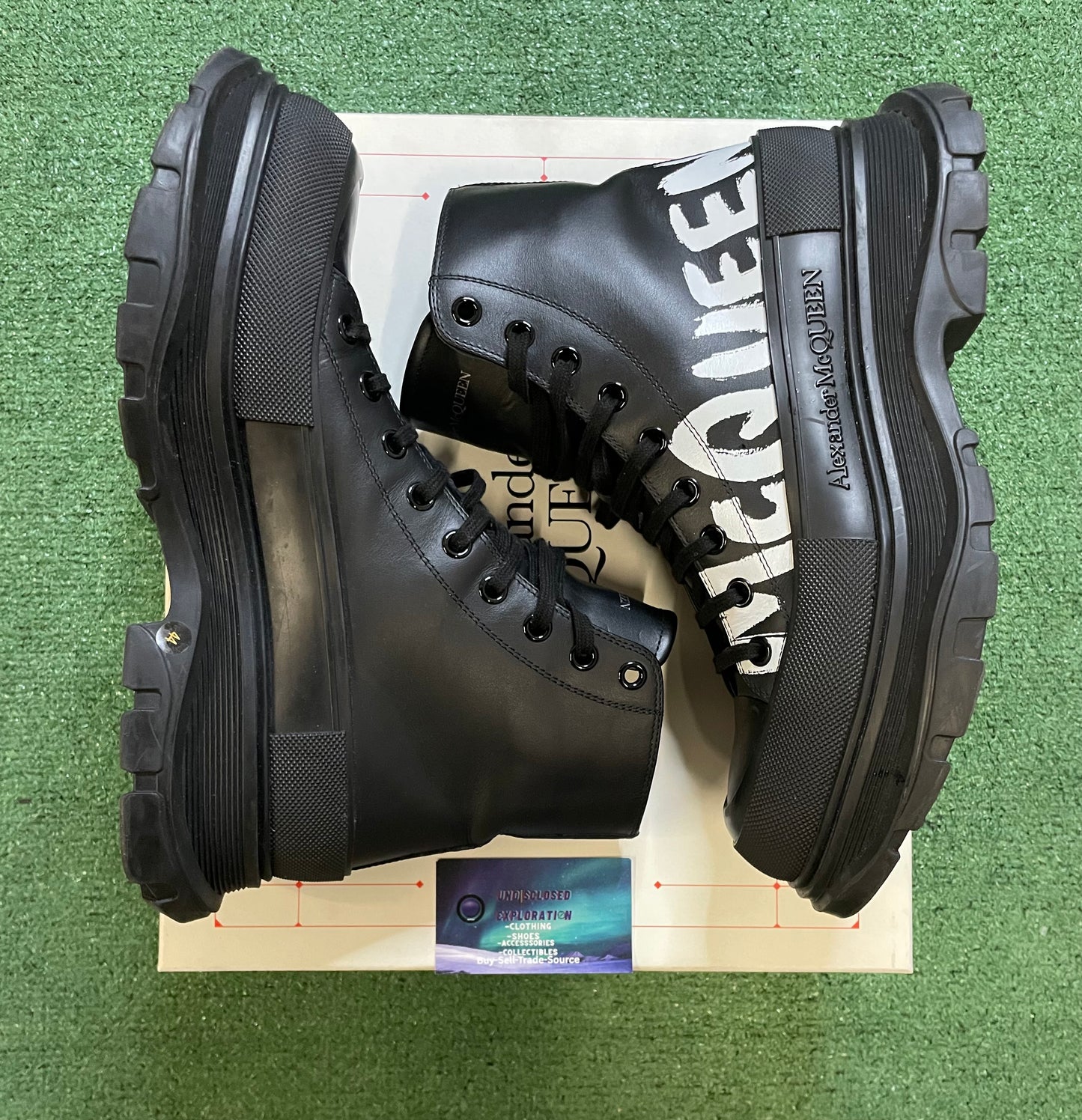 Alexander McQueen tread slick graffiti boots size size 11men/12.5women(EU 44)