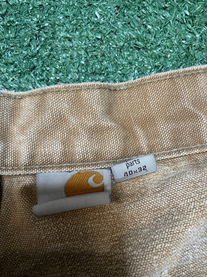 Vintage Carhartt beige distressed double knees