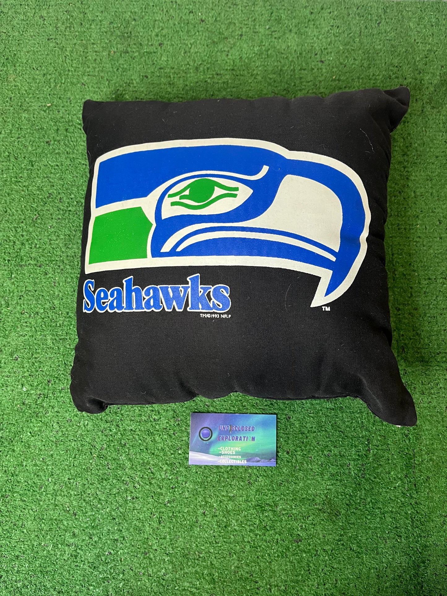 Vintage 1993 Seattle Seahawks pillow