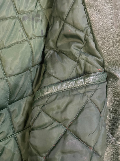 Vintage 1990s Seattle Sonics pro player leather jacket