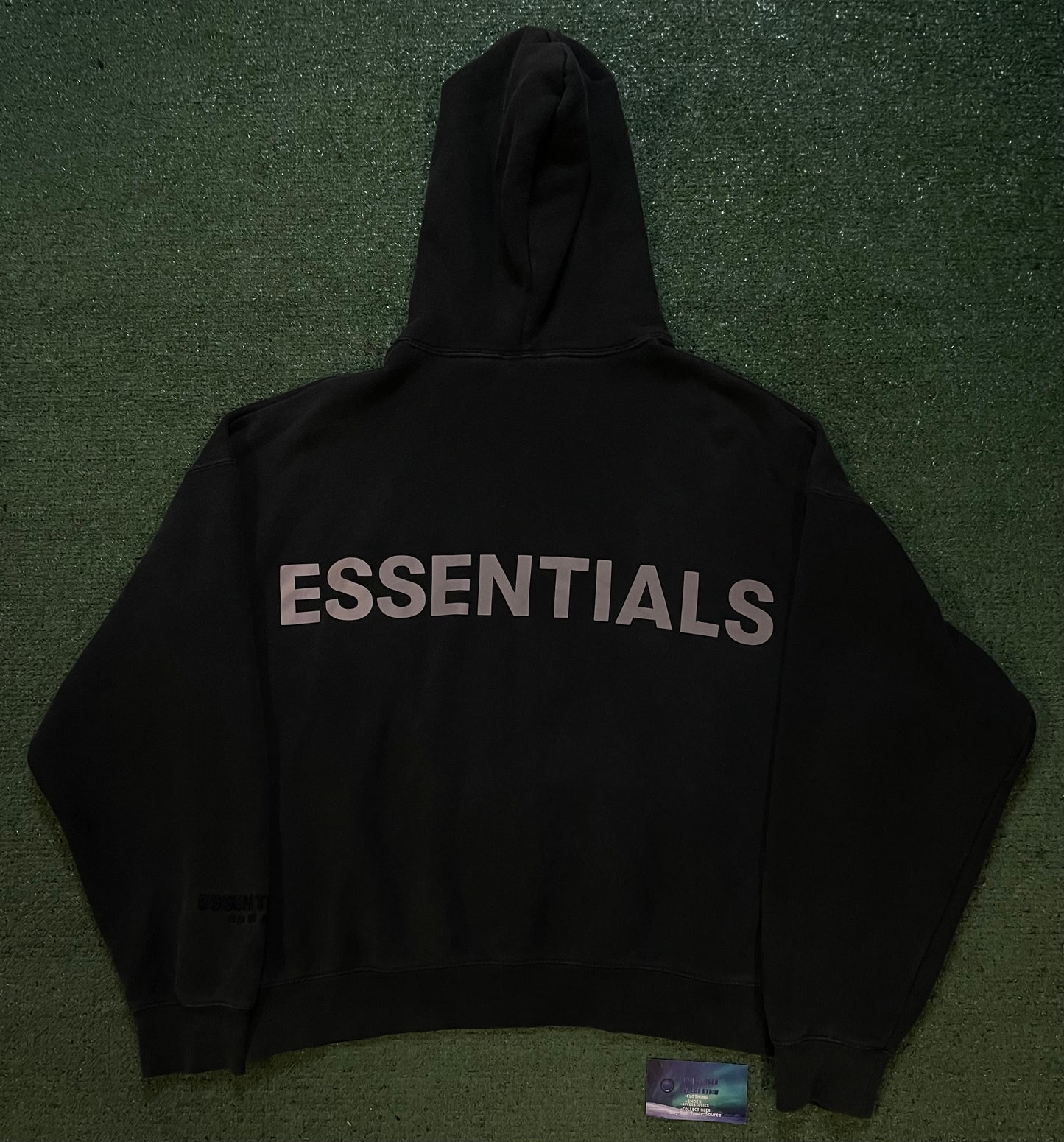 Fear of God Essentials FW19 3M black hoodie