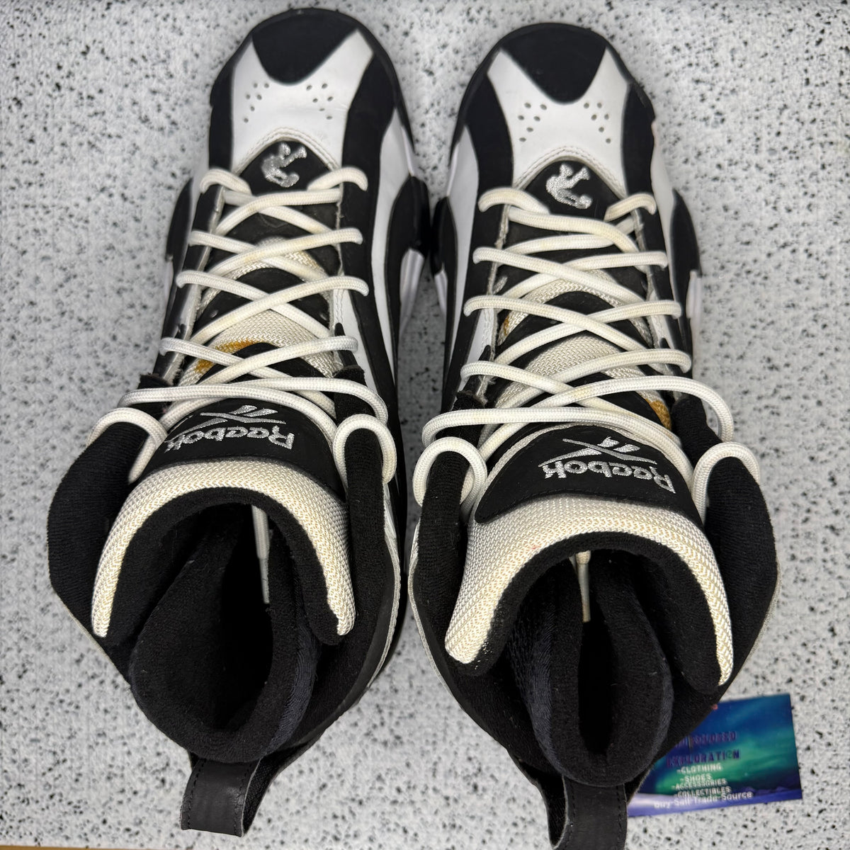 Reebok Shaqnosis Black White 10.5 Men “Preowned”