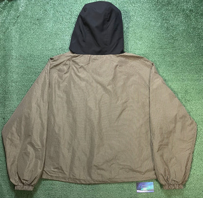 GV Gallery raspberry hills brown Glenci Plaid Windbreaker Jacket