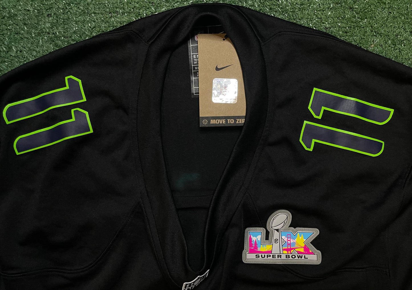 Nike Seattle Seahawks Jaxon Smith Njigba #11 Super Bowl LX jersey
