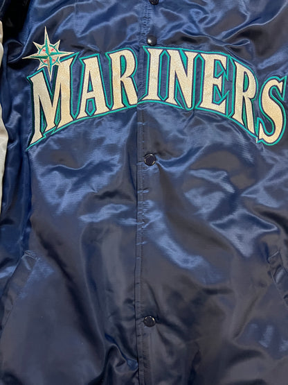 vintage 1990s Starter Seattle Mariners Diamond Collection satin jacket