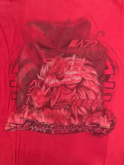Vintage 2000s Dragon Ball Z Anime Goku Vegeta Gogeta Gohan tee