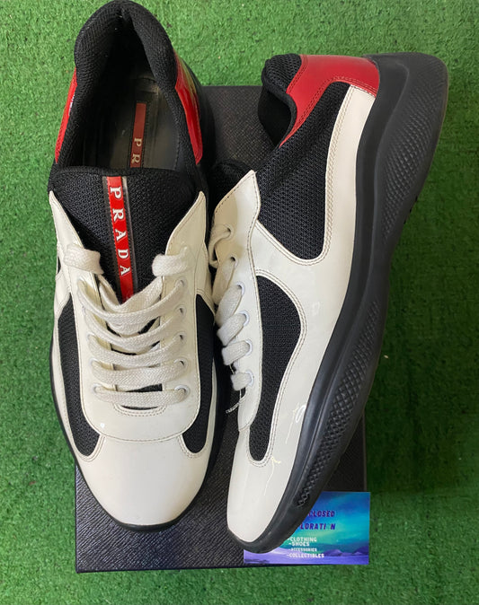 Prada America Cup White red 11men/12.5women