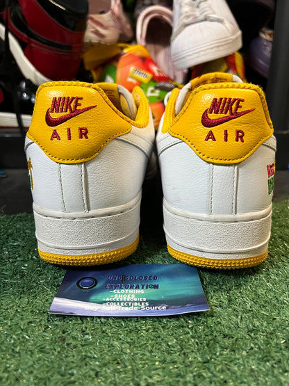 Nike Air Force 1 low university gold West Indies size 9men/10.5women