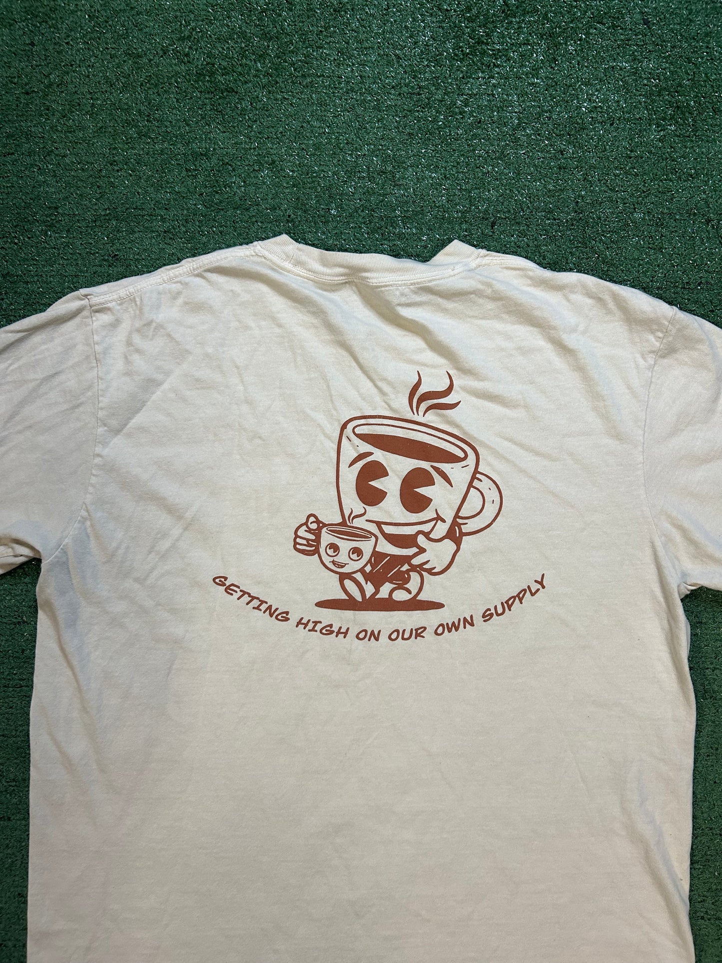 Vigilante coffee cream tee