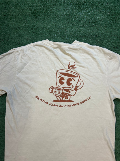 Vigilante coffee cream tee