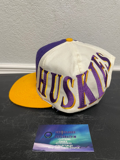 Vintage 1990s UW Washington Huskies Top Of The World Wave  Hat