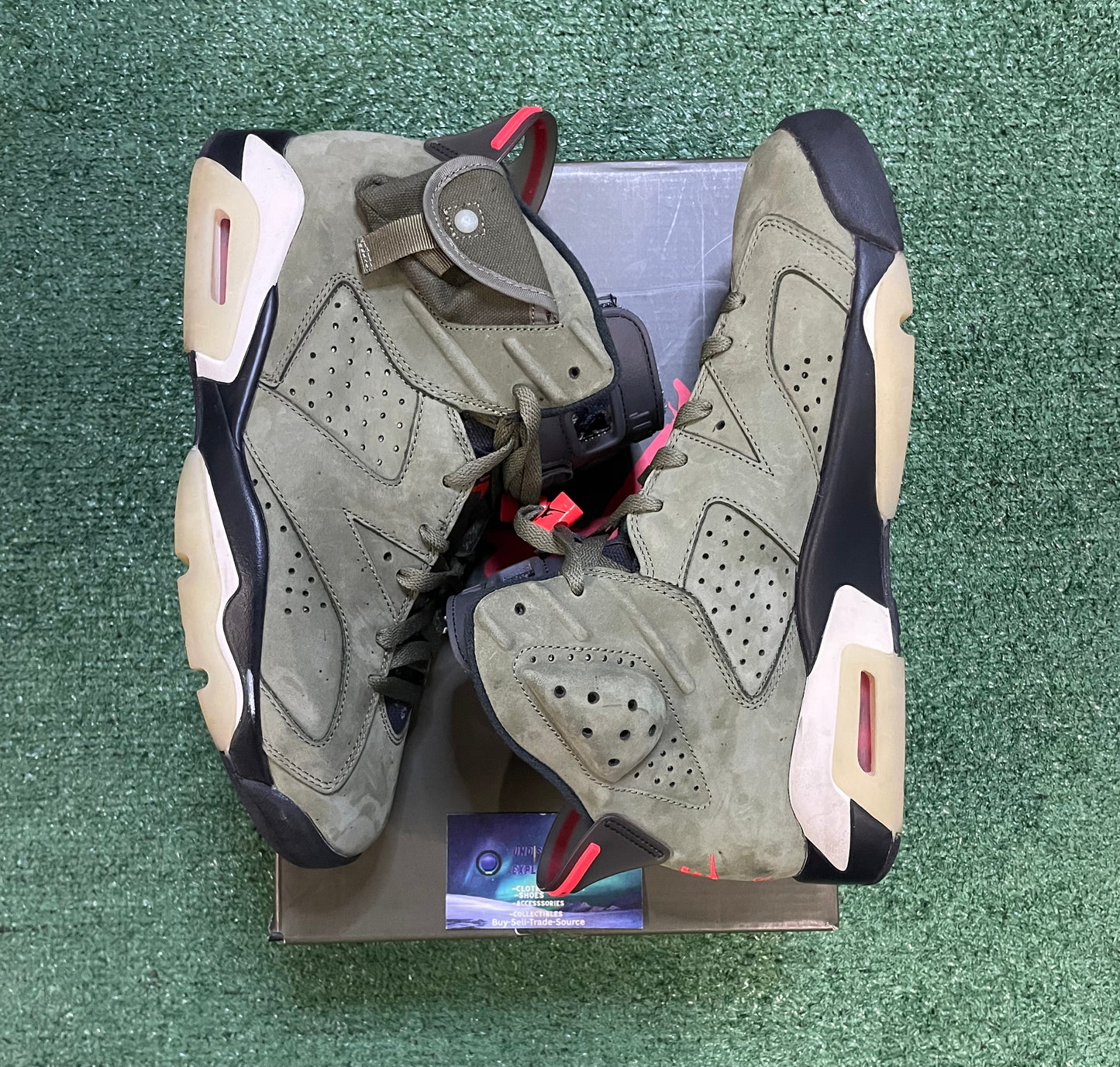 Air Jordan 6 Travis Scott olive size 10.5men/12women