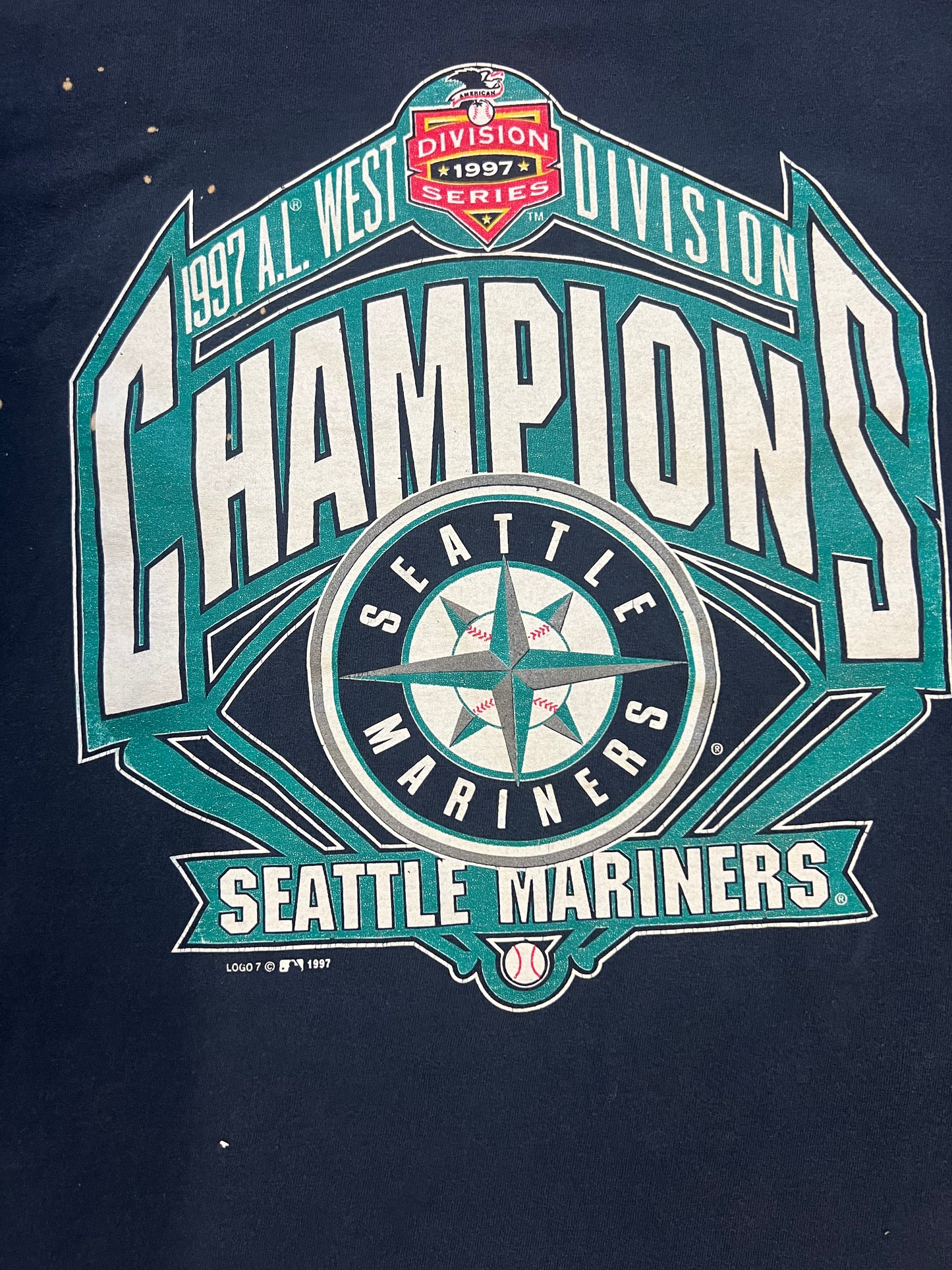 Vintage 1997 west division champions Seattle Mariners tee