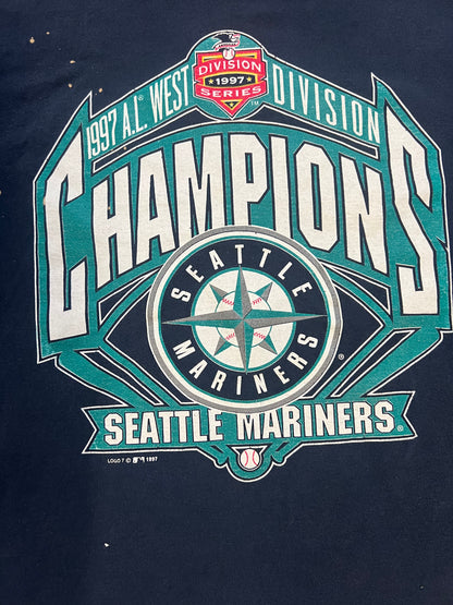 Vintage 1997 west division champions Seattle Mariners tee