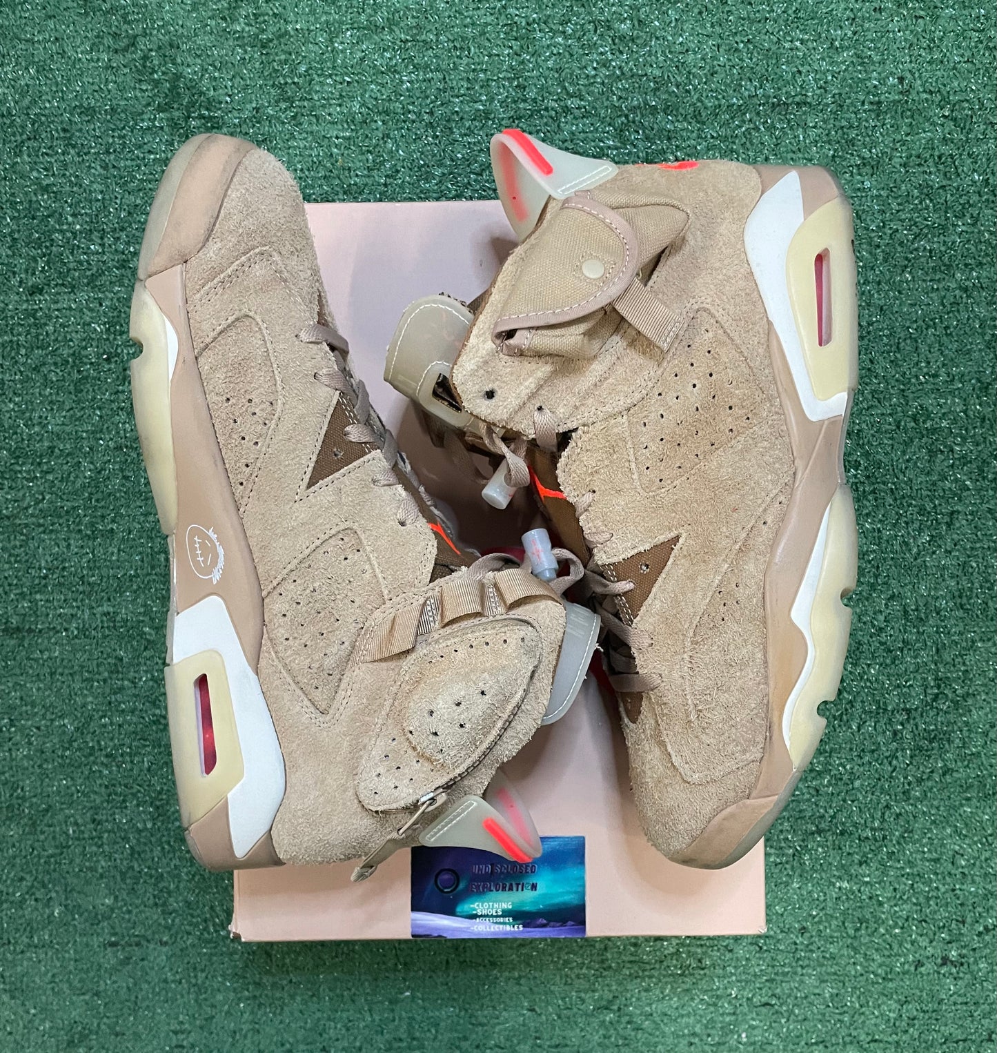 Jordan 6 Travis Scott British Khaki size 12men/13.5women