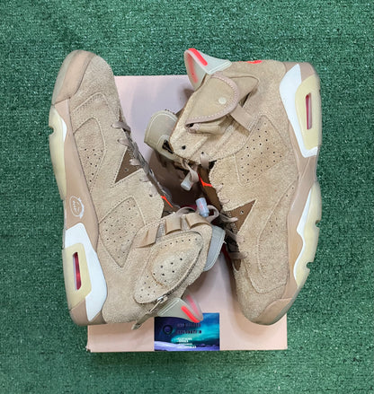 Jordan 6 Travis Scott British Khaki size 12men/13.5women