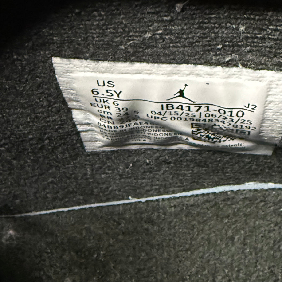 Jordan 4 Black Cat 6.5 Youth “Preowned”