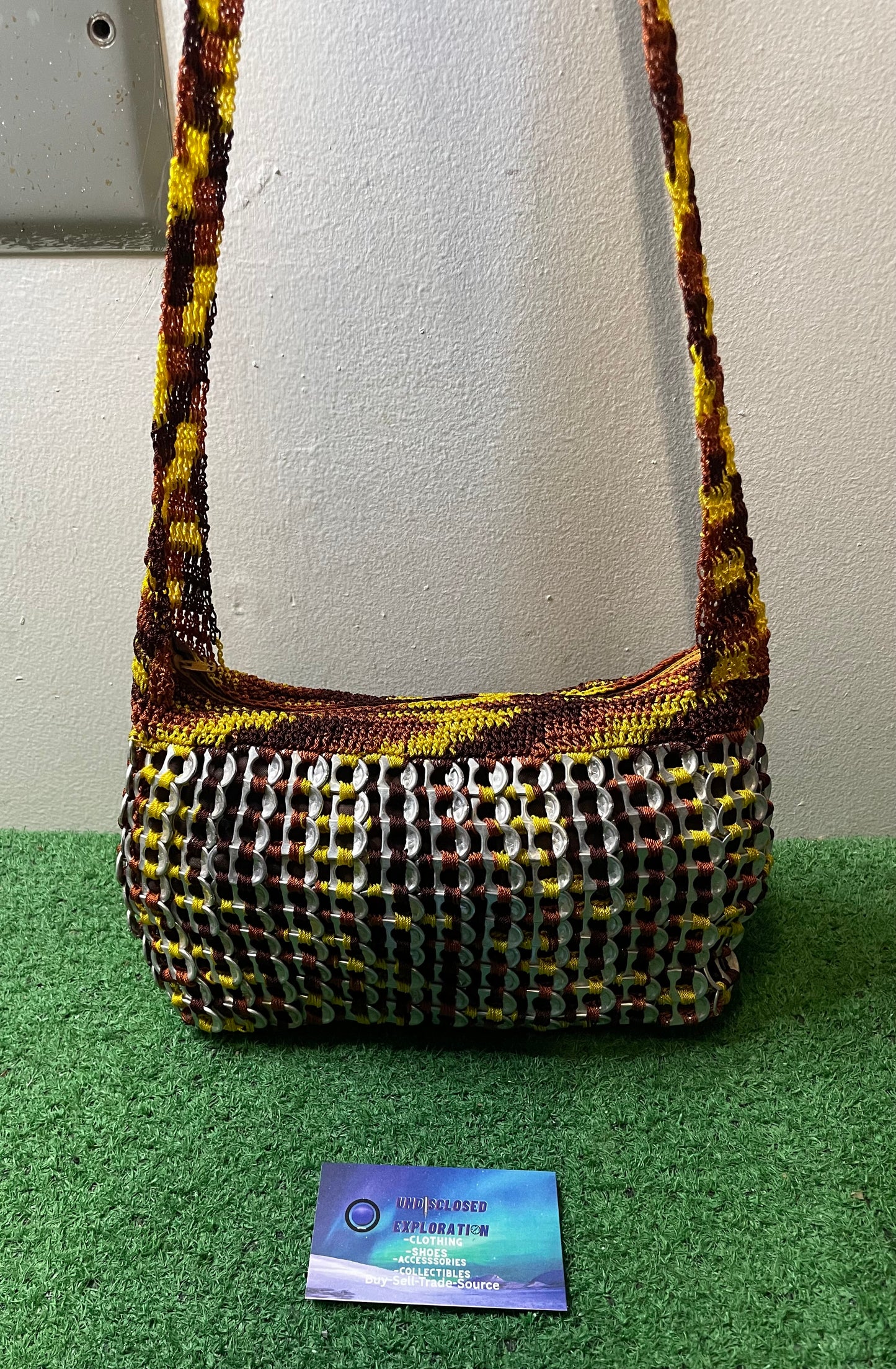 Vintage handmade crochet purse