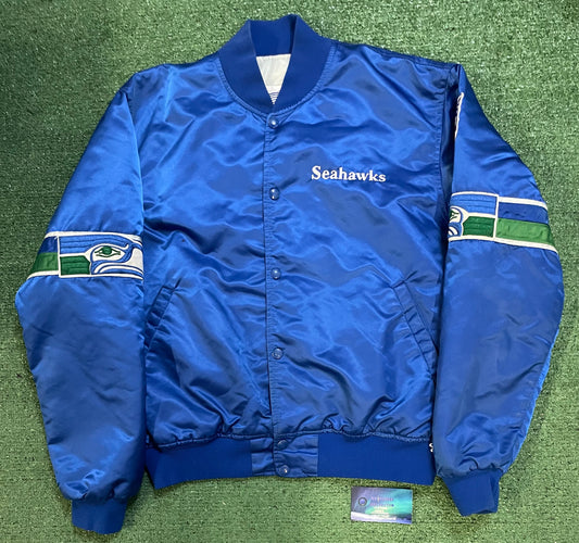 Vintage 1980s Seattle Seahawks satin starter jacket
