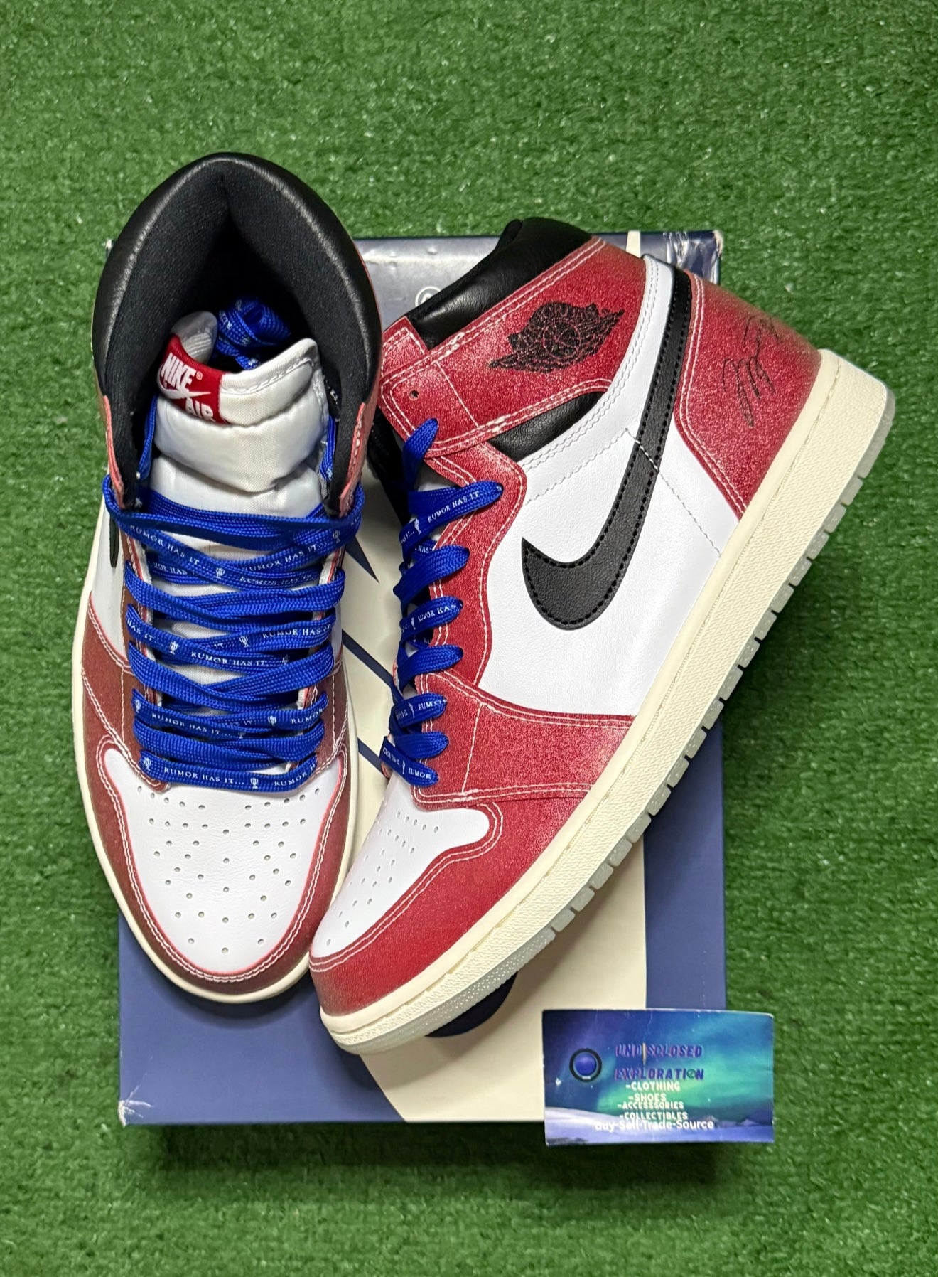 Jordan 1 Trophy Room Blue Laces