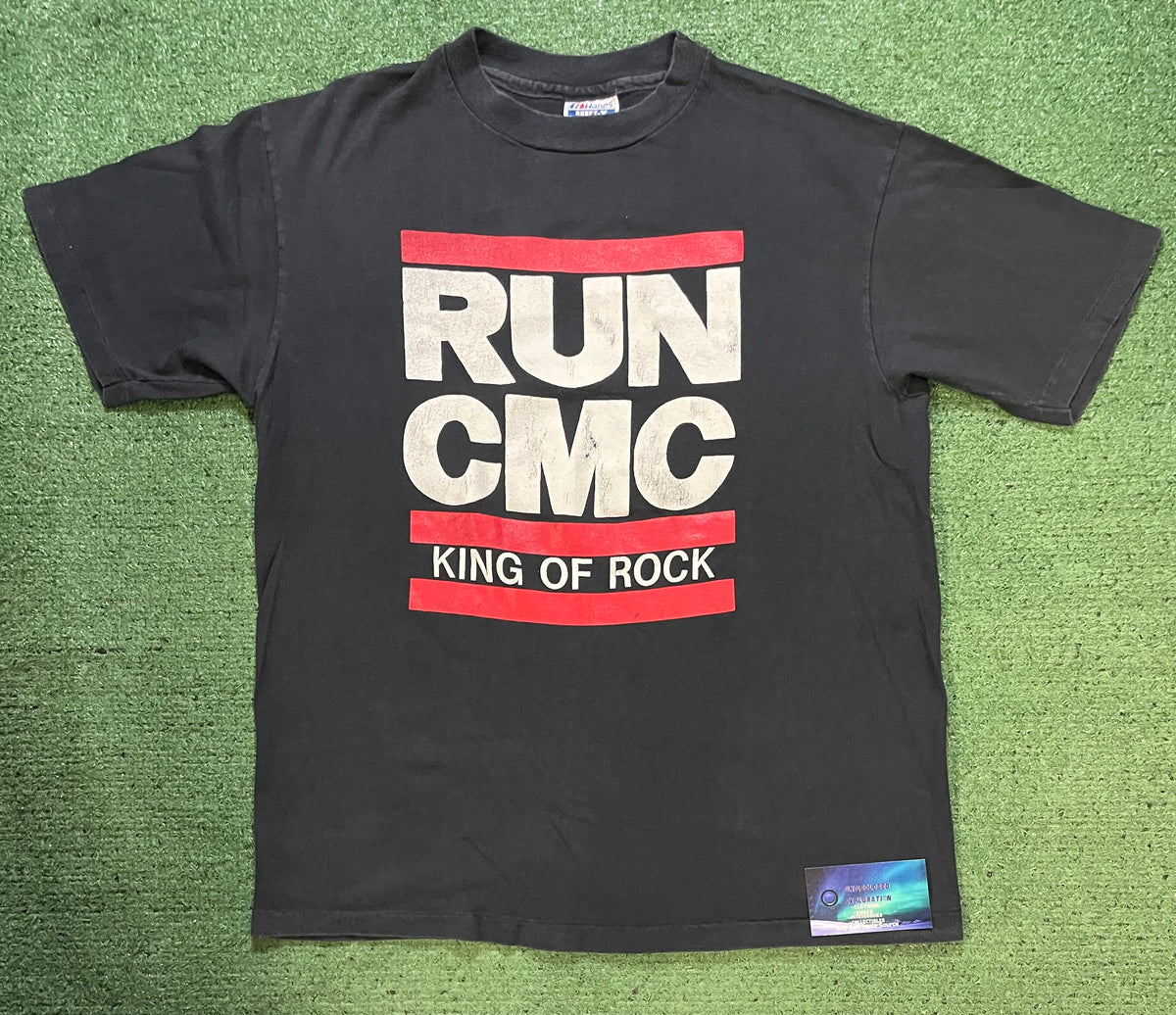 Vintage 1980s Run CMC King of rock tee