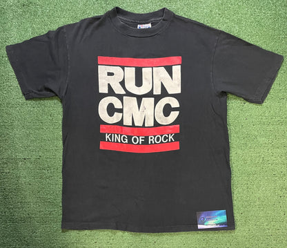 Vintage 1980s Run CMC King of rock tee