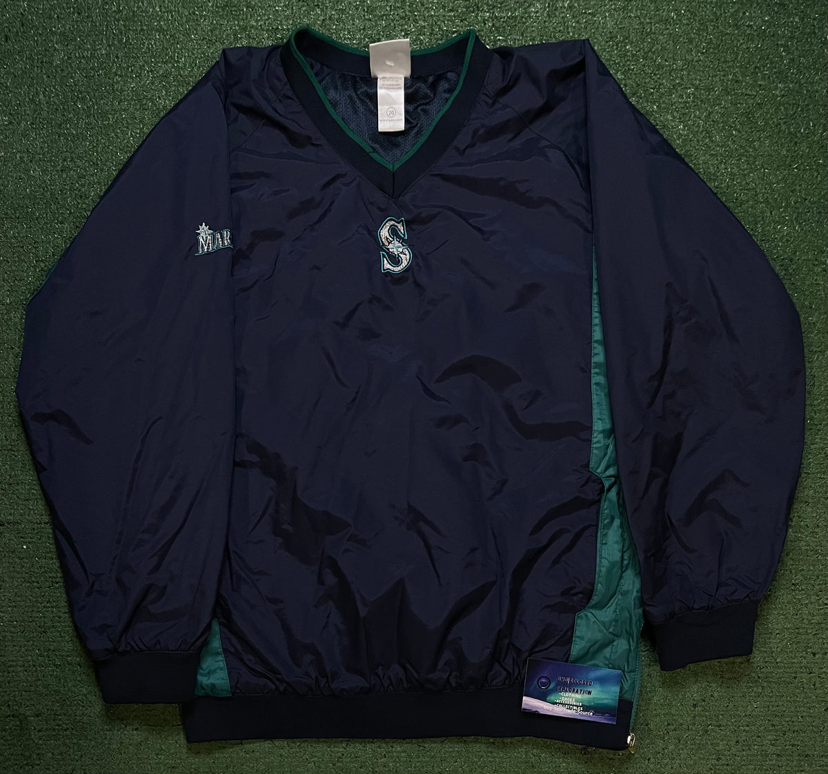 Seattle Mariners embroidered pullover crewneck
