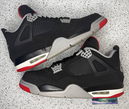 Jordan 4 Bred 2019 13 Men/14.5 Women “Preowned”
