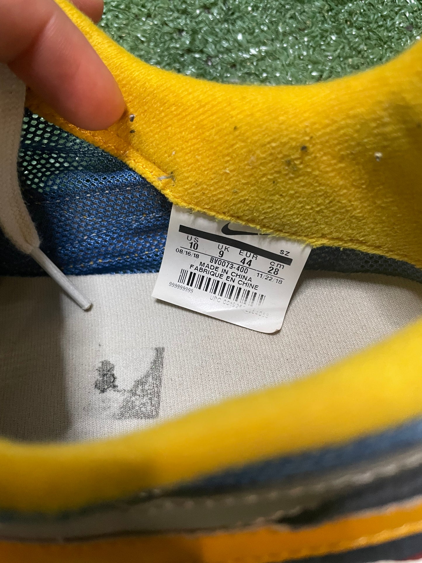 Nike Sacai waffle varsity blue size 10men/11.5women