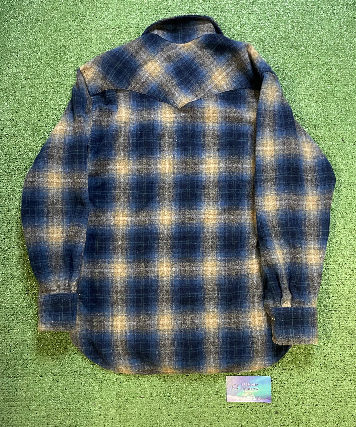 Vintage 1980s Pendleton blue flannel