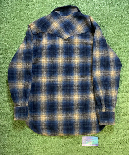 Vintage 1980s Pendleton blue flannel