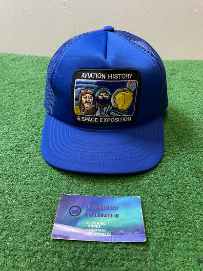 Vintage 1990s Aviation History & space exposition hat