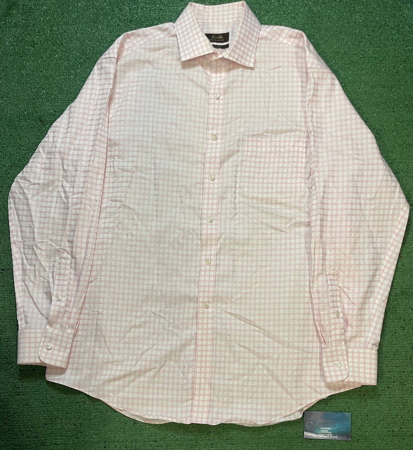 Tasso Ella pink & white button up shirt