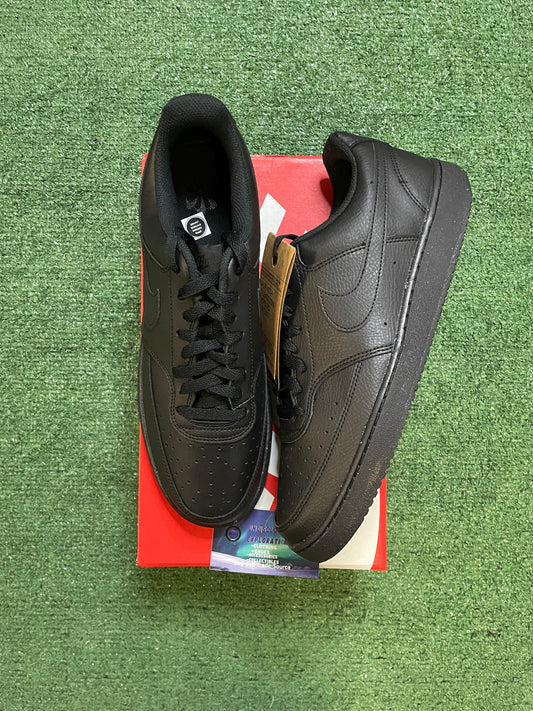 Nike Court Vision low triple black  next nature