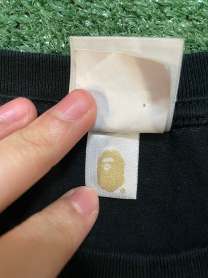 Bape college tee black