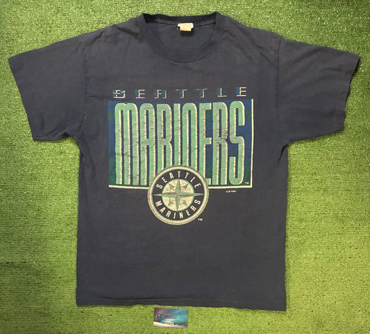 Vintage 1990s Seattle Mariners Spellout tee