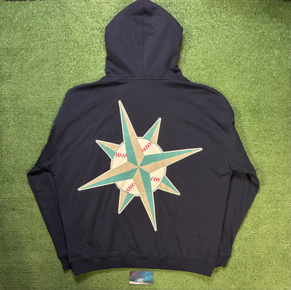 Seattle Mariners compass logo hoodie