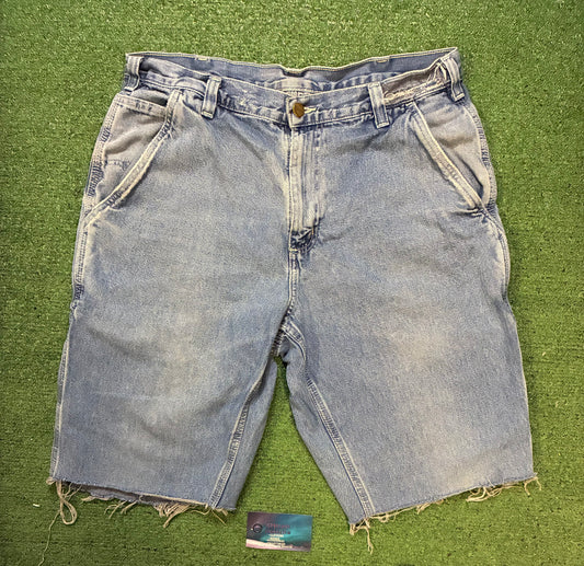 Carhartt denim cutoff shorts