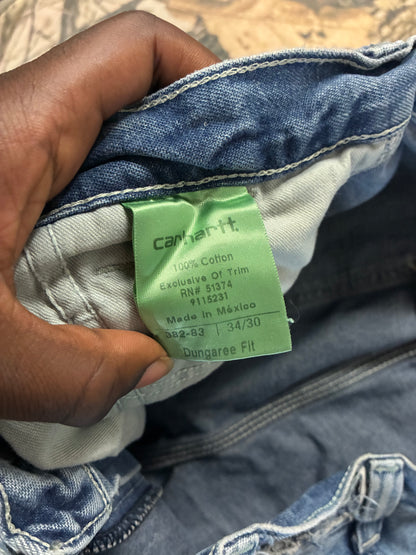 Carhartt denim cutoff shorts