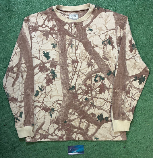 vintage N'Mad long-sleeve waffle-knit henley