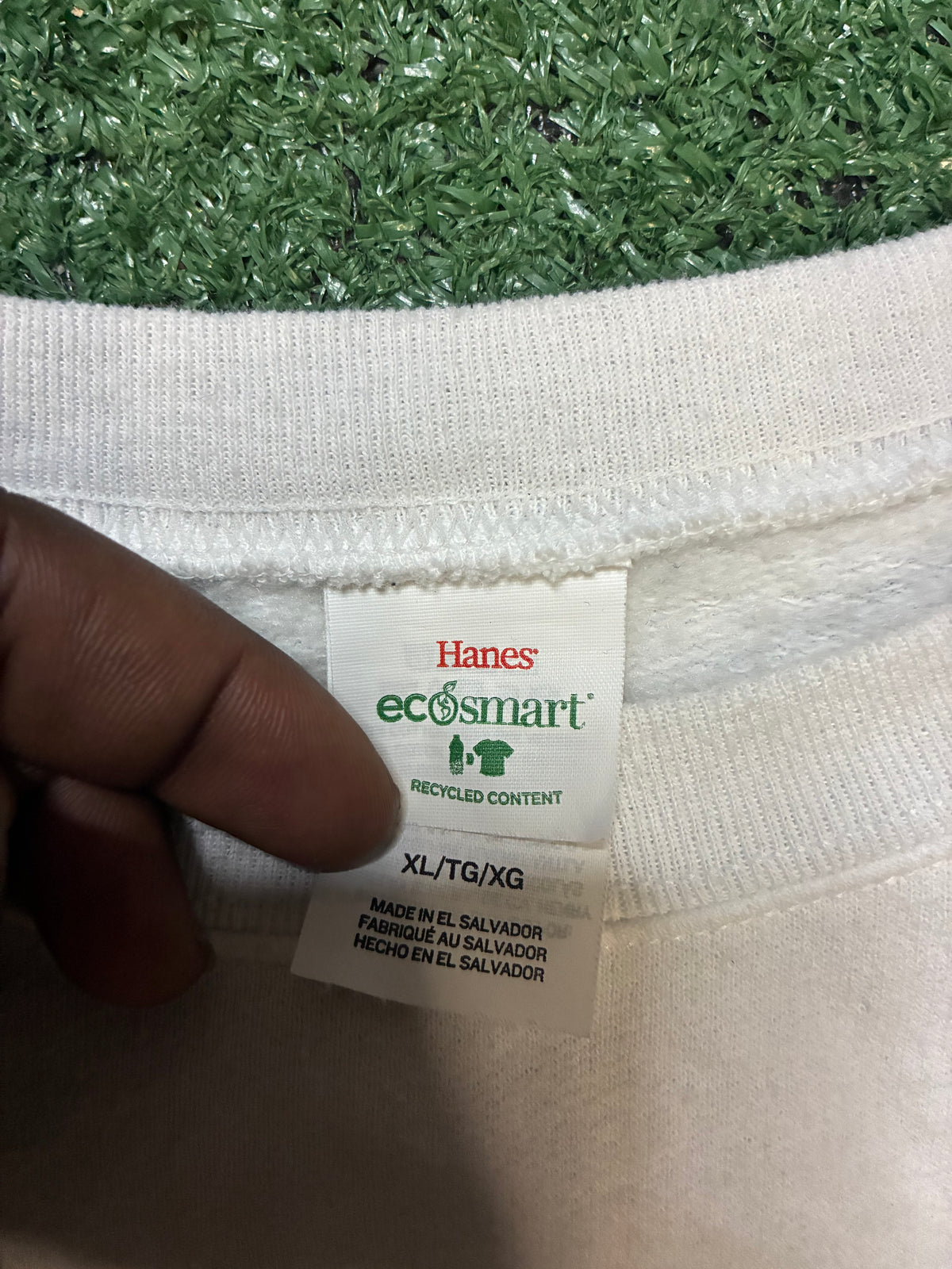 Burn Slow white crewneck
