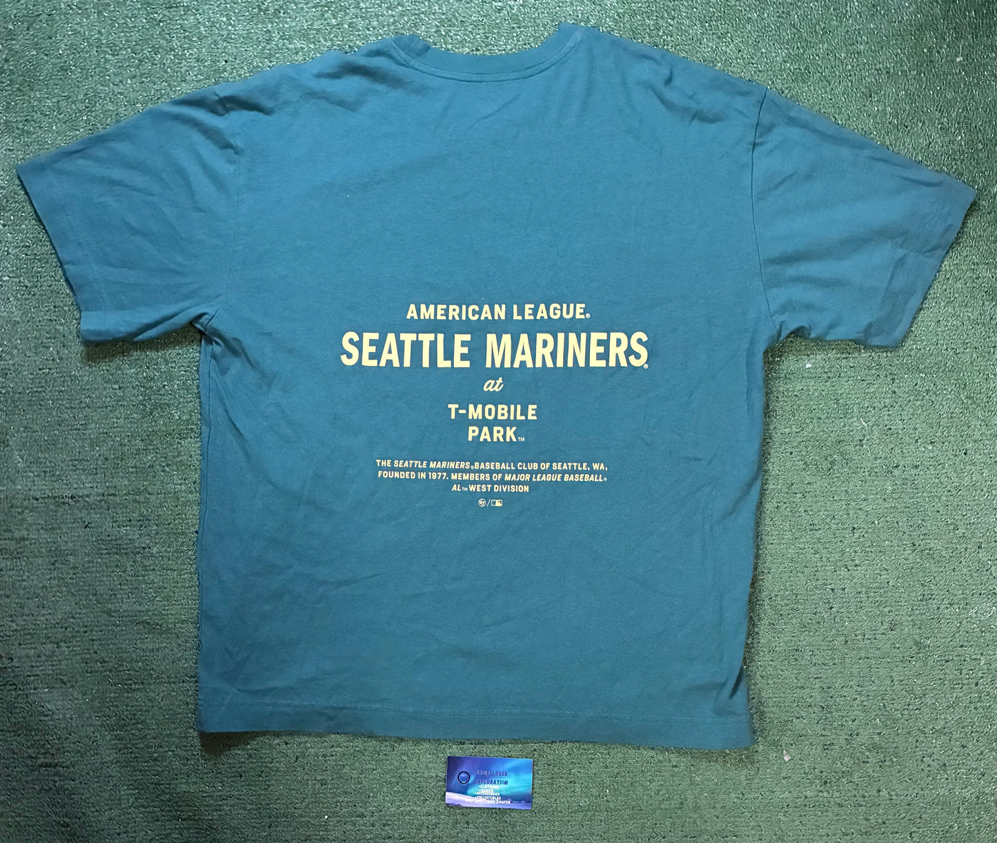 Seattle Mariners blue and gold tee