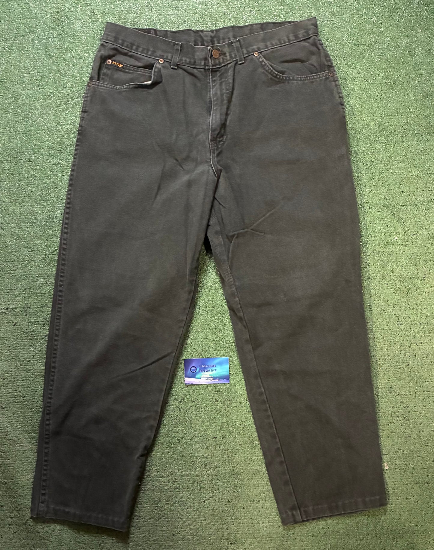 vintage 1990s H.I.S green jeans