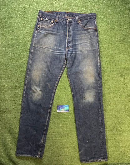 Vintage 2000s Levi 501XX dark wash jeans