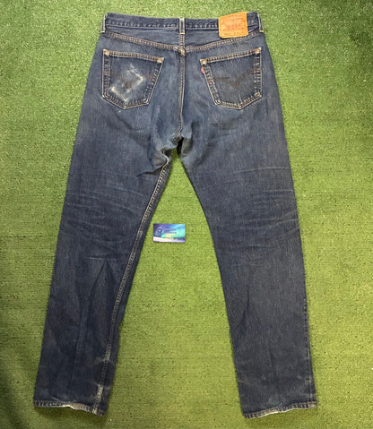 Vintage 2000s Levi 501XX dark wash jeans