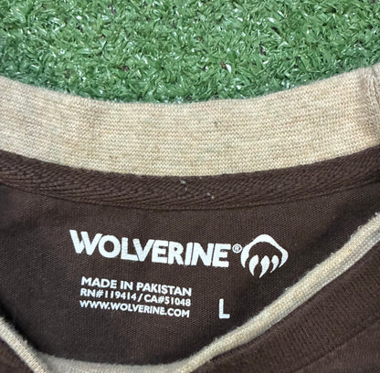 Wolverine brown & cream longsleeve