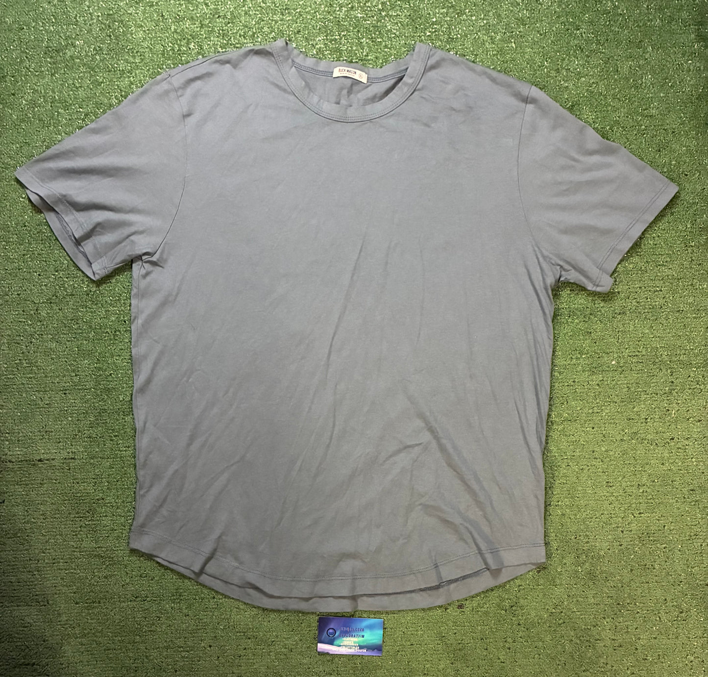 Buck Mason light blue tee