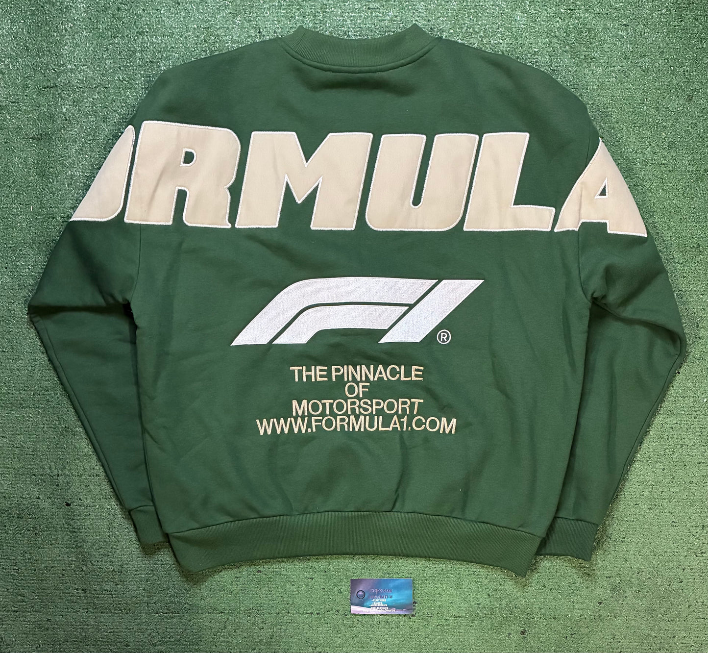 Formula 1 the pinnacle of Motorsport green crewneck